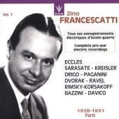 Zino Francescatti Vol 1 - Eccles, Sarasate, Kreisler, et al