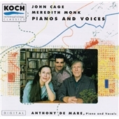 Piano and Voices - Cage; Monk / Anthony De Mare