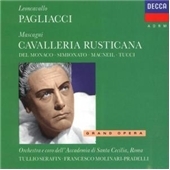 Leoncavallo: I Pagliacci; Mascagni: Cavalleria Rusticana / Francesco Molinari-Pradelli(cond), Santa Cecilia Academy Rome Orchestra, Mario Del Monaco(T), Giulietta Simionato(S), etc   