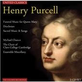 Purcell: Funeral Music for Queen Mary, Dioclesian, Sacred Music & Songs
