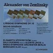 Zemlinsky: Lyrische Symphony; Maeterlinck Lieder