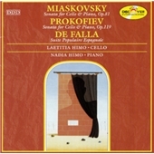Miaskovsky/Prokofive/Falla: Works for Cello and Piano