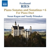 Ferdinand Ries: Piano Sonatas & Sonatinas Vol.6 Ferdinand Ries: Piano Sonatas & Sonatinas Vol.6