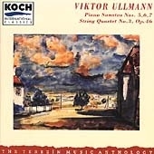 Terezin Music Anthology Vol 1 - Ullmann: Piano Sonatas, etc