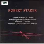 Starer: Kli Zemer, Samson Agonistes, Annapolis Suite, etc