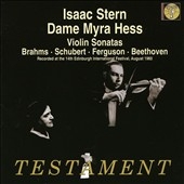 ブラームス: ヴァイオリン・ソナタ第2番 Op.100、シューベルト: ヴァイオリンとピアノのためのソナチネ第1番、他