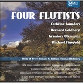 FOUR FLUTISTS:MUSIC BY PETER HOMANS & WILLIAM THOMAS MCKINLEY:CATHRINE SAUNDERS(fl)/HELEN SAUNDERS(cl)/GERARD SCHWARZ(cond)/NEW YORK CHAMBER SYMPHONY/ETC
