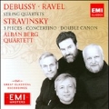 Debussy: String Quartet Op.10; Ravel: String Quartet; Stravinsky: 3 Pieces for String Quartet, etc