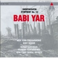 Shostakovich: Symphony no 13 "Babi Yar" / Masur, New York PO