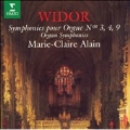 Widor: Organ Symphonies nos 3, 4 & 9 / Marie-Claire Alain