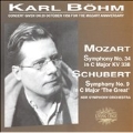 Schubert : Symphony no 9, Mozart : Symphony no 34 / Bohm, NDR SO