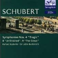 Schubert: Symphonies nos 4, 8, 9 / Kubelik, Barbirolli