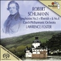 Schumann: Symphonies No.3 Op.97 "Rhenish", No.4 Op.120  / Lawrence Foster, Czech PO