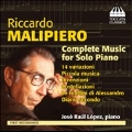 Riccardo Malipiero: Complete Music for Solo Piano