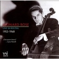 Live in Recital 1953 - 1960 / Leonard Rose(vc), Frank Iogha(p)