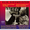 Siegmeister: Prelude, Blues & Finale, etc / Ingram, et al