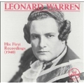 Leonard Warren - His First Recordings