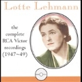 Lotte Lehmann - The Complete Victor Recordings (1947-1949)