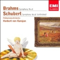 Brahms:Symphony No.2/Schubert:Symphony No.8 "Unfinished" (1959):Herbert von Karajan(cond)/Philharmonia Orchestra