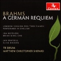 ブラームス: ドイツ・レクイエム Op.45(2台ピアノのためのロンドン版、英語歌唱)