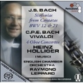 Bach-Vivaldi :J.S.Bach: Cantata BWV.12; C.P.E.Bach: Oboe Concerto Wq.164; Vivaldi: Oboe Concerto Op7-1 RV.465, etc  / Heinz Holliger(ob), Raymond Leppard(cond), ECO, I Musici