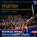 Mahler :Symphony No.2 "Resurrection":Markus Stenz(cond)/Melbourne Symphony Orchestra/Elizabeth Whitehouse(S)/etc