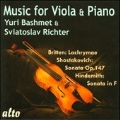 Music for Viola & Piano - Britten, Shostakovich, Hindemith