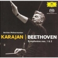 Beethoven: Symphonies No.1 Op.21 (12/1961), No.2 Op.36 (1/1962)  / Herbert von Karajan(cond), BPO
