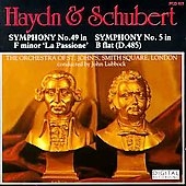 Schubert: Symphony no 5;  Haydn: Symphony no 49 / Lubbock