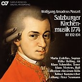 Mozart: Salzburg Church Music 1774 / Neumann, Zedelius