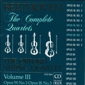 Beethoven: The Complete Quartets Vol III / Orford Quartet