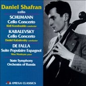 Daniel Shafran plays Schumann, Kabalevsky, Falla, etc
