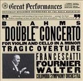 Brahms: Double Concerto / Francescatti, Fournier, Walter