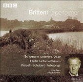 Britten the performer 6 - Schumann, Faure, et al / Pears