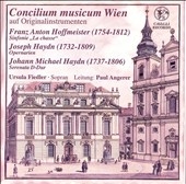 HOFFMEISTER:SYMPHONY "LA CHASSE"/HAYDN:3 OPERATIC ARIAS/M.HAYDN:SERENATA IN D MAJOR:URSULA FIEDLER(S)/PAUL ANGERER(cond)/CONCILIUM MUSICUM WIEN