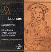 Beethoven: Leonore / Leitner, Zadek, Dermota, Schoeffler Beethoven: Leonore / Leitner, Zadek, Dermota, Schoeffler
