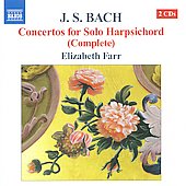 ꥶ٥ե/J.S.Bach Complete Concertos for Solo Harpschord BWV.972-BWV.987 / Elizabeth Farr[8572006]