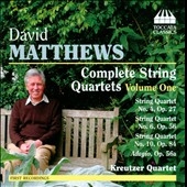 D.Matthews: String Quartets Vol.1