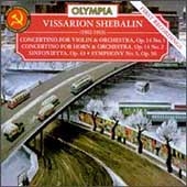 Soviet Symphonies - Shebalin: Concertino for Violin, etc