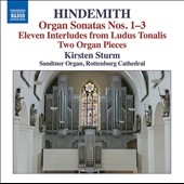 륹ƥ󡦥ȥ/Hindemith Organ Sonatas No.1-No.3, Eleven Interludes from Ludus Tonalis, Two Organ Pieces[8573194]
