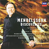 Mendelssohn Discoveries - Symphonies No.3 "Scottish", Piano Concerto No.3, etc / Roberto Prosseda, Riccardo Chailly, Gewandhaus Orchestra Mendelssohn Discoveries - Symphonies No.3 "Scottish", Piano Concerto No.3, etc / Roberto Prosseda, Riccardo Chailly, Gewandhaus Orchestra