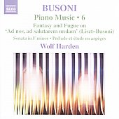 աϡǥ/Busoni Piano Music Vol.6 - Fantasy and Fugue on Ad nos, Ad Salutarem Undam, etc / Wolf Harden[8572077]