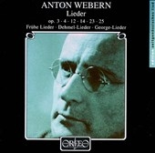 Webern: Lieder / Hesse, Barainsky, Gecer, Bauni, Israel