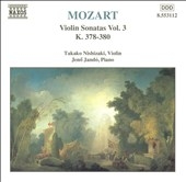 Mozart: Violin Sonatas Vol 3 / Nishizaki, Jando
