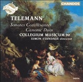 Telemann: Sonates Corellisantes, etc / Simon Standage