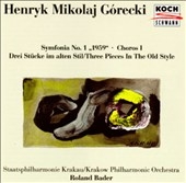 Gorecki: Symfonia no 1 "1959", etc / Bader, Krakow PO