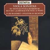 Hindemith, Britten, Shostakovich: Viola Sonatas / Bashmet