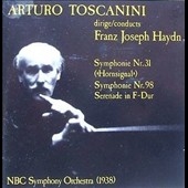 アルトゥーロ・トスカニーニ/Haydn : Symphony 31 u0026 98 / Toscanini
