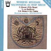 Musiques Rituelles Maconniques au XVIIIe Siecle / Cotte