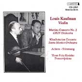 Martinu, Khachaturian: Violin Concertos Martinu, Khachaturian: Violin Concertos